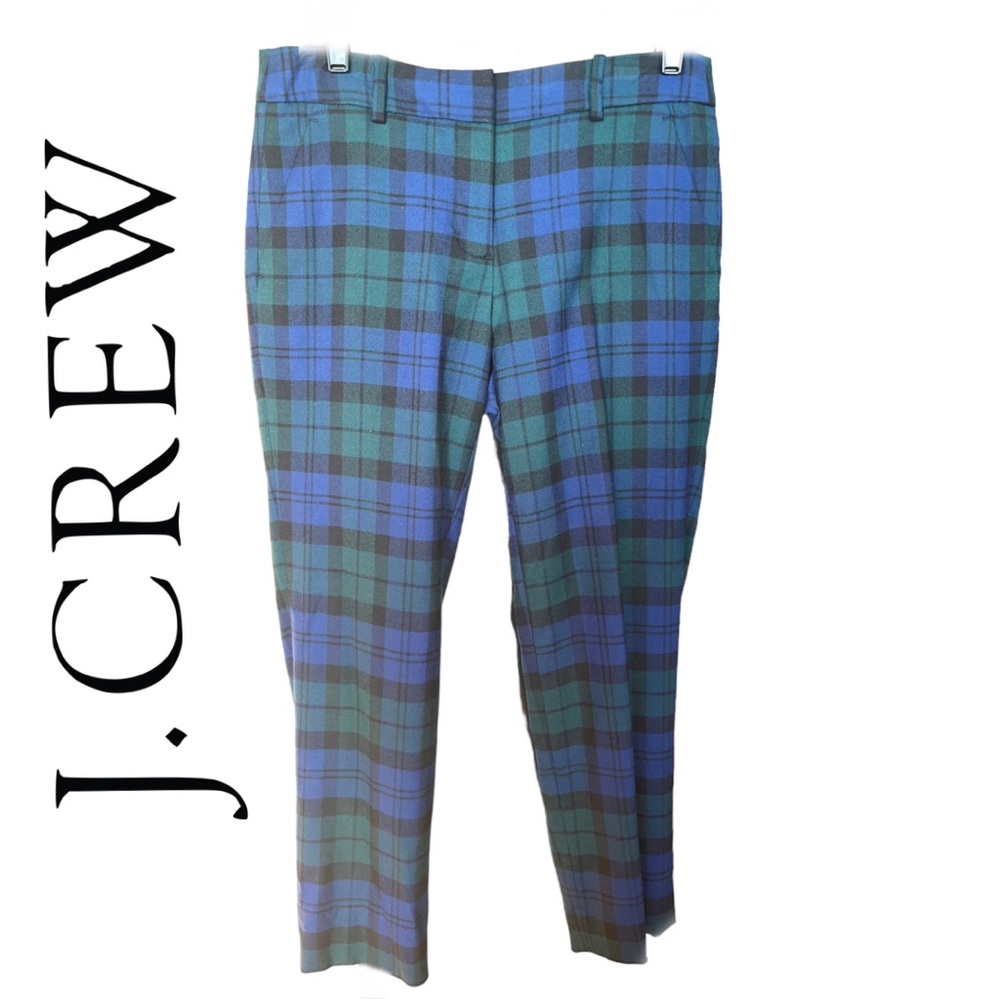 Plaid J Crew Trousers